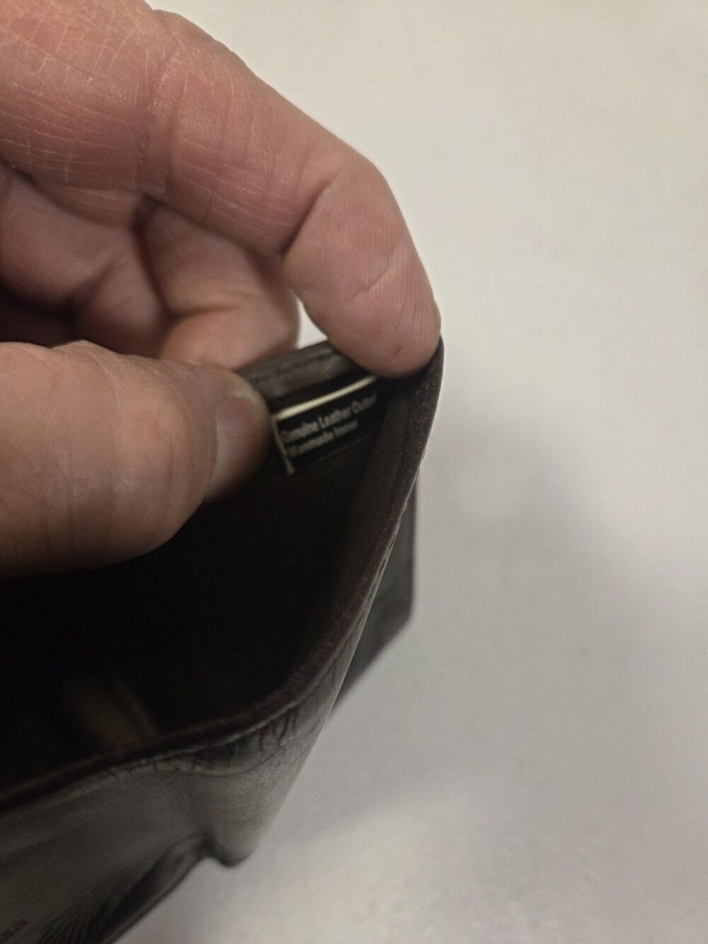Wrangler Genuine Leather Trifold Wallet Brown Western‎ Embossed Scroll - Picture 10 of 10